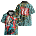 Personalized Brisbane Heat Cricket Kid Hawaiian Shirt Hippie Psychedelic Pattern Vibrant Mandala Art Style