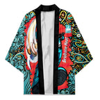 Personalized Brisbane Heat Cricket Kimono Hippie Psychedelic Pattern Vibrant Mandala Art Style