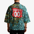 Personalized Brisbane Heat Cricket Kimono Hippie Psychedelic Pattern Vibrant Mandala Art Style