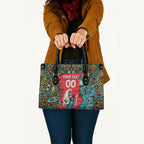 Personalized Brisbane Heat Cricket Leather Bag Hippie Psychedelic Pattern Vibrant Mandala Art Style