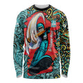 Personalized Brisbane Heat Cricket Long Sleeve Shirt Hippie Psychedelic Pattern Vibrant Mandala Art Style