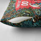 Personalized Brisbane Heat Cricket Pillow Cover Hippie Psychedelic Pattern Vibrant Mandala Art Style