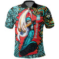 Personalized Brisbane Heat Cricket Polo Shirt Hippie Psychedelic Pattern Vibrant Mandala Art Style