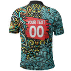 Personalized Brisbane Heat Cricket Polo Shirt Hippie Psychedelic Pattern Vibrant Mandala Art Style