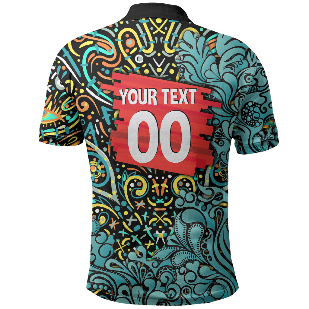 Personalized Brisbane Heat Cricket Polo Shirt Hippie Psychedelic Pattern Vibrant Mandala Art Style