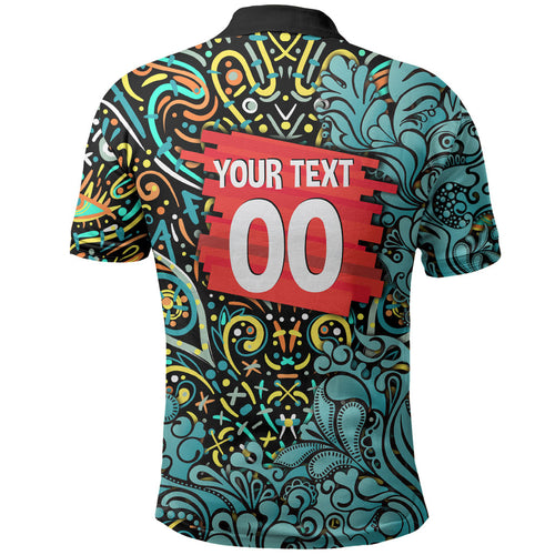 Personalized Brisbane Heat Cricket Polo Shirt Hippie Psychedelic Pattern Vibrant Mandala Art Style