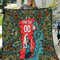 Personalized Brisbane Heat Cricket Quilt Hippie Psychedelic Pattern Vibrant Mandala Art Style