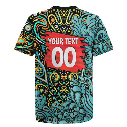 Personalized Brisbane Heat Cricket Rugby Jersey Hippie Psychedelic Pattern Vibrant Mandala Art Style