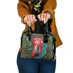 Personalized Brisbane Heat Cricket Shoulder Handbag Hippie Psychedelic Pattern Vibrant Mandala Art Style