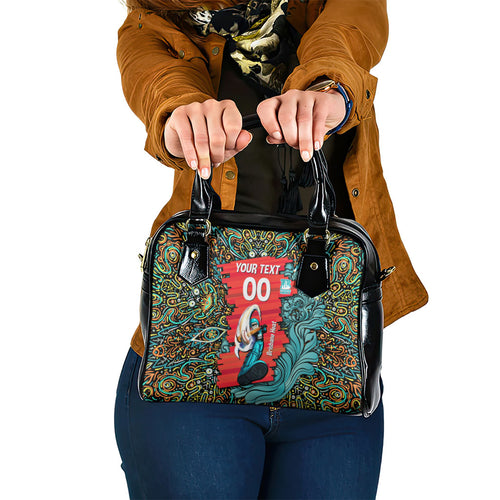 Personalized Brisbane Heat Cricket Shoulder Handbag Hippie Psychedelic Pattern Vibrant Mandala Art Style