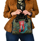 Personalized Brisbane Heat Cricket Shoulder Handbag Hippie Psychedelic Pattern Vibrant Mandala Art Style
