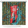 Personalized Brisbane Heat Cricket Shower Curtain Hippie Psychedelic Pattern Vibrant Mandala Art Style