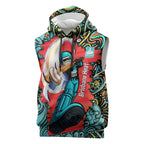 Personalized Brisbane Heat Cricket Sleeveless Hoodie Hippie Psychedelic Pattern Vibrant Mandala Art Style
