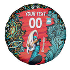 Personalized Brisbane Heat Cricket Spare Tire Cover Hippie Psychedelic Pattern Vibrant Mandala Art Style