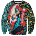 Personalized Brisbane Heat Cricket Sweatshirt Hippie Psychedelic Pattern Vibrant Mandala Art Style