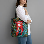 Personalized Brisbane Heat Cricket Tote Bag Hippie Psychedelic Pattern Vibrant Mandala Art Style