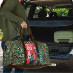 Personalized Brisbane Heat Cricket Travel Bag Hippie Psychedelic Pattern Vibrant Mandala Art Style