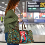 Personalized Brisbane Heat Cricket Travel Bag Hippie Psychedelic Pattern Vibrant Mandala Art Style