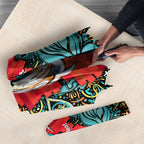 Personalized Brisbane Heat Cricket Umbrella Hippie Psychedelic Pattern Vibrant Mandala Art Style