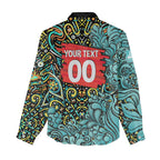 Personalized Brisbane Heat Cricket Women Casual Shirt Hippie Psychedelic Pattern Vibrant Mandala Art Style