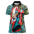 Personalized Brisbane Heat Cricket Women Polo Shirt Hippie Psychedelic Pattern Vibrant Mandala Art Style