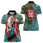 Personalized Brisbane Heat Cricket Women Polo Shirt Hippie Psychedelic Pattern Vibrant Mandala Art Style