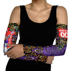 Personalized Hobart Hurricanes Cricket Arm Sleeves Hippie Psychedelic Pattern Vibrant Mandala Art Style