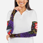 Personalized Hobart Hurricanes Cricket Arm Sleeves Hippie Psychedelic Pattern Vibrant Mandala Art Style
