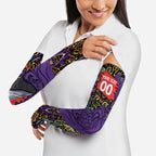 Personalized Hobart Hurricanes Cricket Arm Sleeves Hippie Psychedelic Pattern Vibrant Mandala Art Style