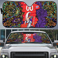 Personalized Hobart Hurricanes Cricket Auto Sun Shade Hippie Psychedelic Pattern Vibrant Mandala Art Style