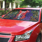 Personalized Hobart Hurricanes Cricket Auto Sun Shade Hippie Psychedelic Pattern Vibrant Mandala Art Style