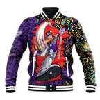 Personalized Hobart Hurricanes Cricket Baseball Jacket Hippie Psychedelic Pattern Vibrant Mandala Art Style