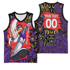 Personalized Hobart Hurricanes Cricket Basketball Jersey Hippie Psychedelic Pattern Vibrant Mandala Art Style