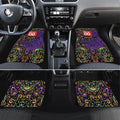 Personalized Hobart Hurricanes Cricket Car Mats Hippie Psychedelic Pattern Vibrant Mandala Art Style