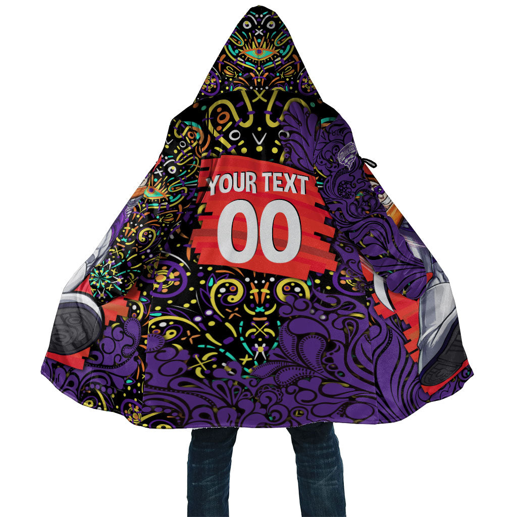 Personalized Hobart Hurricanes Cricket Cloak Hippie Psychedelic Pattern Vibrant Mandala Art Style