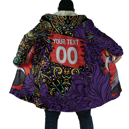 Personalized Hobart Hurricanes Cricket Cloak Hippie Psychedelic Pattern Vibrant Mandala Art Style