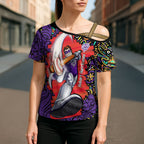 Personalized Hobart Hurricanes Cricket Cross Shoulder Shirt Hippie Psychedelic Pattern Vibrant Mandala Art Style