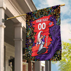 Personalized Hobart Hurricanes Cricket Garden Flag Hippie Psychedelic Pattern Vibrant Mandala Art Style