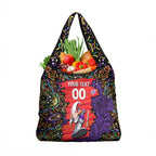 Personalized Hobart Hurricanes Cricket Grocery Bag Hippie Psychedelic Pattern Vibrant Mandala Art Style