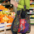 Personalized Hobart Hurricanes Cricket Grocery Bag Hippie Psychedelic Pattern Vibrant Mandala Art Style