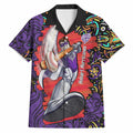Personalized Hobart Hurricanes Cricket Hawaiian Shirt Hippie Psychedelic Pattern Vibrant Mandala Art Style