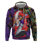Personalized Hobart Hurricanes Cricket Hoodie Hippie Psychedelic Pattern Vibrant Mandala Art Style