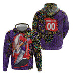 Personalized Hobart Hurricanes Cricket Hoodie Hippie Psychedelic Pattern Vibrant Mandala Art Style