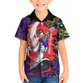 Personalized Hobart Hurricanes Cricket Kid Hawaiian Shirt Hippie Psychedelic Pattern Vibrant Mandala Art Style