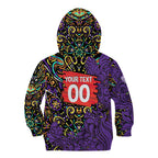 Personalized Hobart Hurricanes Cricket Kid Hoodie Hippie Psychedelic Pattern Vibrant Mandala Art Style