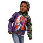 Personalized Hobart Hurricanes Cricket Kid Hoodie Hippie Psychedelic Pattern Vibrant Mandala Art Style