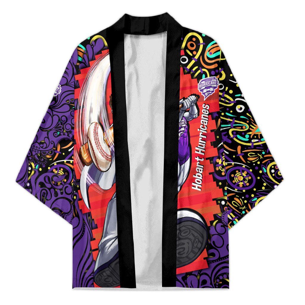 Personalized Hobart Hurricanes Cricket Kimono Hippie Psychedelic Pattern Vibrant Mandala Art Style