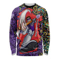 Personalized Hobart Hurricanes Cricket Long Sleeve Shirt Hippie Psychedelic Pattern Vibrant Mandala Art Style