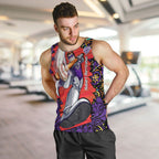 Personalized Hobart Hurricanes Cricket Men Tank Top Hippie Psychedelic Pattern Vibrant Mandala Art Style