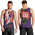 Personalized Hobart Hurricanes Cricket Men Tank Top Hippie Psychedelic Pattern Vibrant Mandala Art Style